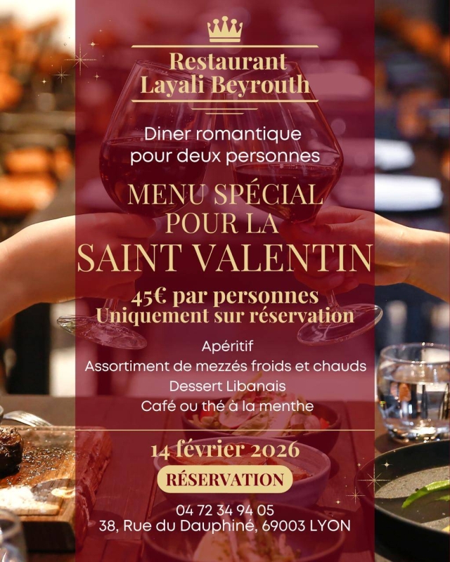 Layali Beyrouth - Restaurant Lyon - top restaurant Lyon